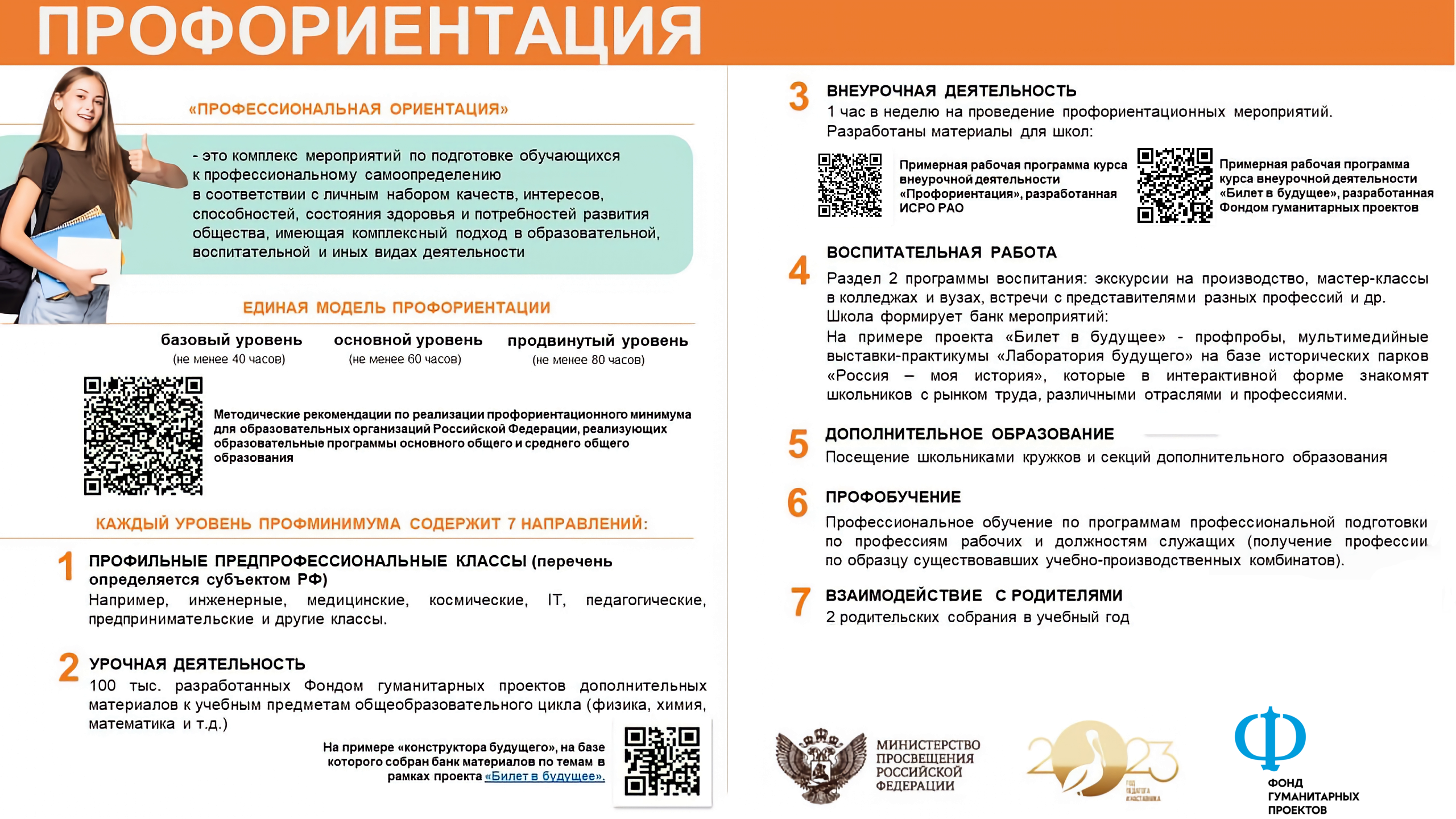 Информационный лист «Профориентация» Информационный лист «Профориентация»